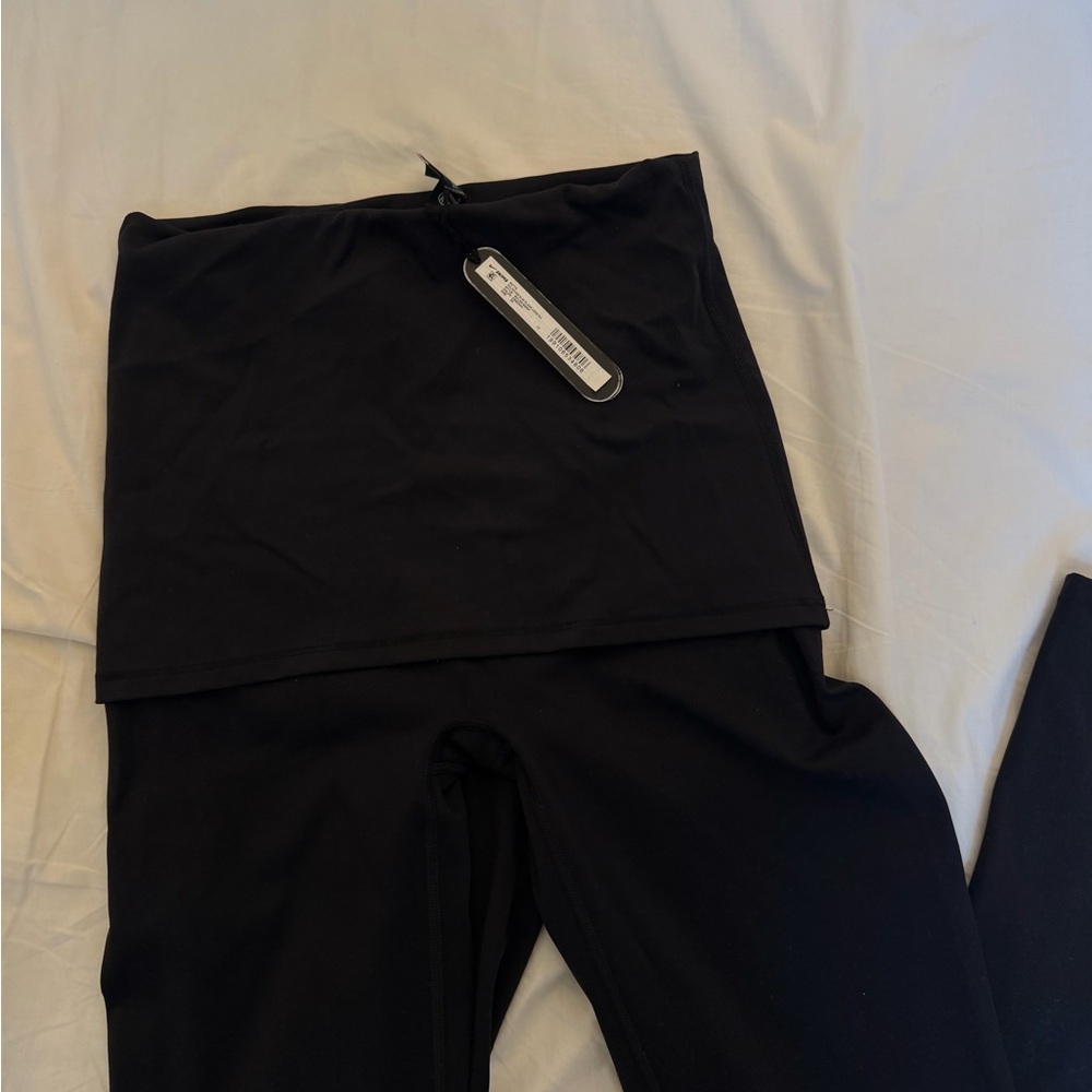 NEW SKIMS x Nike matte fold over slim flare legging